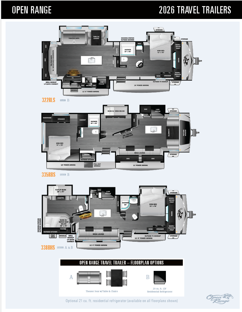 2026 Open Range Travel Trailer