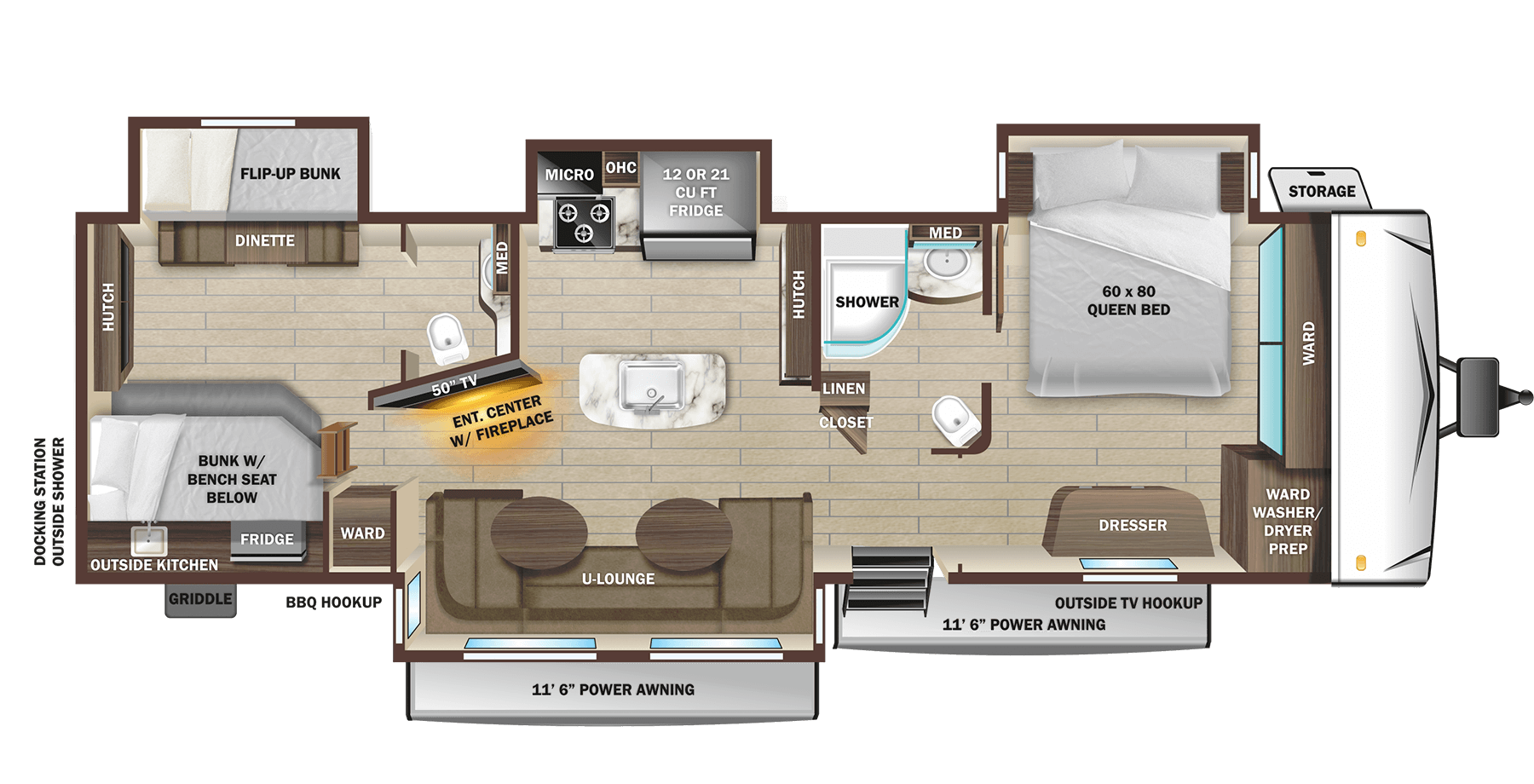 Two Bedroom Travel Trailer Floor Plans Www resnooze