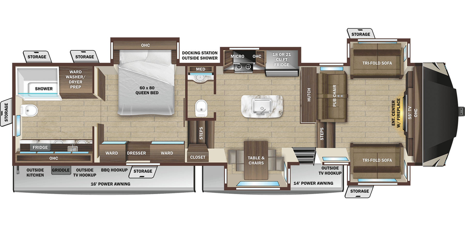 2 Bedroom Rv Floor Plans Taraba Home Review